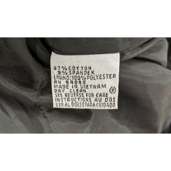 Le Suit Womens Size 6 Brown Leopard Print Collared Slit Cuff 3 Button Blazer - Picture 6 of 7